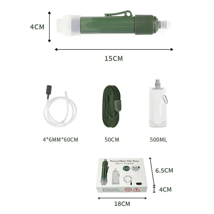 Kompakt och Portabelt Vattenfilter